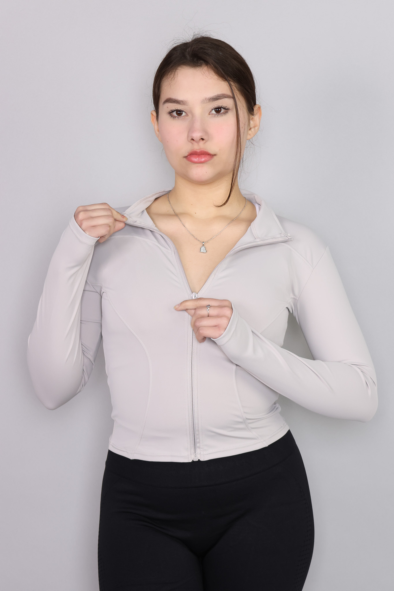 Flix Spa - Chaqueta Fitness Mujer Cierre Frontal Ajustada