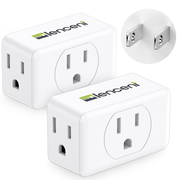 Adaptador de enchufe de pared LENCENT de 2 a 3 clavijas