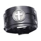 thumbnail image 1 of Brazalete De Cuero PU Pulsera Hebilla Steampunk Hecho A Mano Negro, 1 of 5