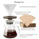 thumbnail image 3 of Cafetera Lalord de vidrio borosilicato para verter, 600 ml, 3 of 7