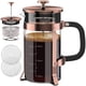 thumbnail image 1 of Cafetera de prensa francesa QUQIYSO 1000 ml de acero inoxidable 304, 1 of 7