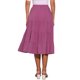 thumbnail image 3 of INSPIRE CHIC Falda Midi para Mujer Regreso a Clases Cintura Elástica Sólida Falda Acampanada en Línea A con Bolsillos Púrpura L, 3 of 6