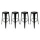 thumbnail image 1 of Pack 4 Taburete Alto de Metal para Barra negro, 1 of 6