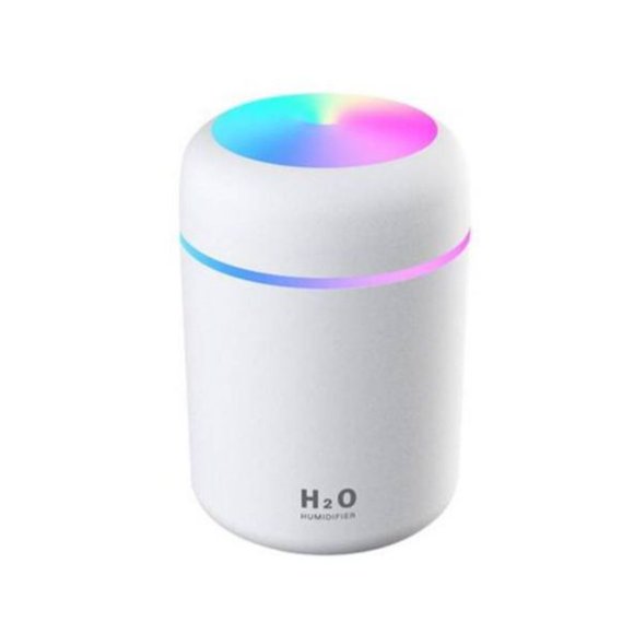 Humidificador Difusor Purificador Ultrasónico Luz Led 300ml