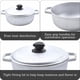 thumbnail image 2 of Caldero IMUSA Traditional Natural 2.6 L con tapa plateada, 2 of 8