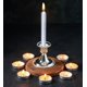 thumbnail image 2 of Vrinda Juego de 20 Velas Mini de 10 cm Plateadas Sin Aroma, 2 of 5