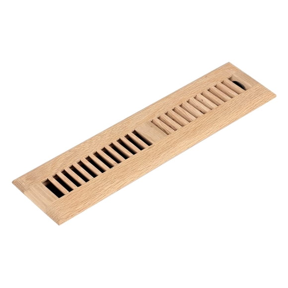 Registro de suelo Homewell, madera de roble blanco, 2 x 12 pulgadas, sin terminar