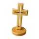 thumbnail image 1 of Cruz De Madera Con Base, Ideal Para Decorar El Hogar, Armarios O Dormitorios., 1 of 5