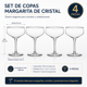 thumbnail image 3 of Pack 4 Copas Margarita Cristal Danny Home Daily Cocktail, 3 of 5