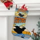 thumbnail image 2 of Johnny Bravo Tema: Calcetines de Navidad, fino lino blanco para colgar en escaleras y chimenea, decoración navideña para el hogar, regalo de Navidad.54cm×38cm, 2 of 5