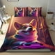 thumbnail image 1 of Juego de Funda de Edredón Corgi Temático 3 Piezas 135x200 cm, 1 of 6