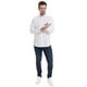 thumbnail image 3 of Camisa Estampada Microprint Blanco blanco 3XL, 3 of 4