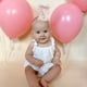 thumbnail image 5 of Gorro de cumpleaños LINGANA Bow 1/2 princesita de 6 meses, 5 of 9