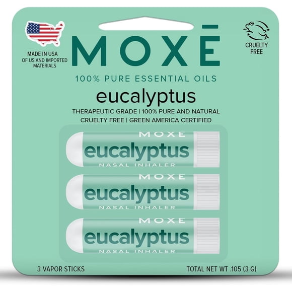 Inhalador Nasal MOX Eucalipto 100% Puro 3 Unid Congestión