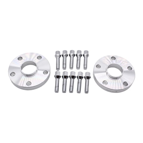 Magideal - 2 Espaciadores De Ruedas Con Pernos, Pernos De 20 Mm, Reemplaza Vehículos De Reparación, Pieza De Repuesto De Metal, Orificio Central 57,1 Mm 5X112 Mm