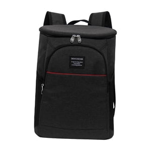 Ioensy - Mochila Cooler Correas De Hombro Ajustables Bolsa Térmica Para Park Picnic Beach Black