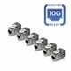 thumbnail image 2 of Keystone Jack TRENDnet TC-K06C6A Cat6A blindado, paquete de 6, 2 of 9