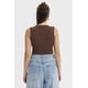 thumbnail image 3 of Polera Mujer Rib Aplicación Botones Café, 3 of 4