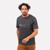 Polera Manga Corta Hombre Cuernos Del Paine Gris Atakama Outdoor