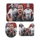 thumbnail image 1 of Harry Kane Juego de 3 alfombras de baño de coral fleece: tapete de baño + alfombra de inodoro en forma de U + funda de tapa de inodoro en forma de O, 1 of 6