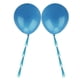 thumbnail image 2 of 2 Piezas 36 "globo Grande Con Borlas Decoración De Fiesta De Bodas De Cumpleaños Azul Claro, 2 of 3