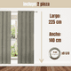 thumbnail image 3 of Pack 2 Cortina Jacquard Tradicional 140x225cm Beige, 3 of 8