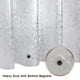 thumbnail image 3 of Forro de cortina de ducha Bostofy, impermeable, 8 g, EVA, 180 x 180 cm, 3 of 8