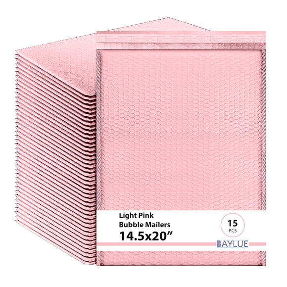 Sobre burbuja BAYLUE rosa 36 × 51 cm – paquete de 15