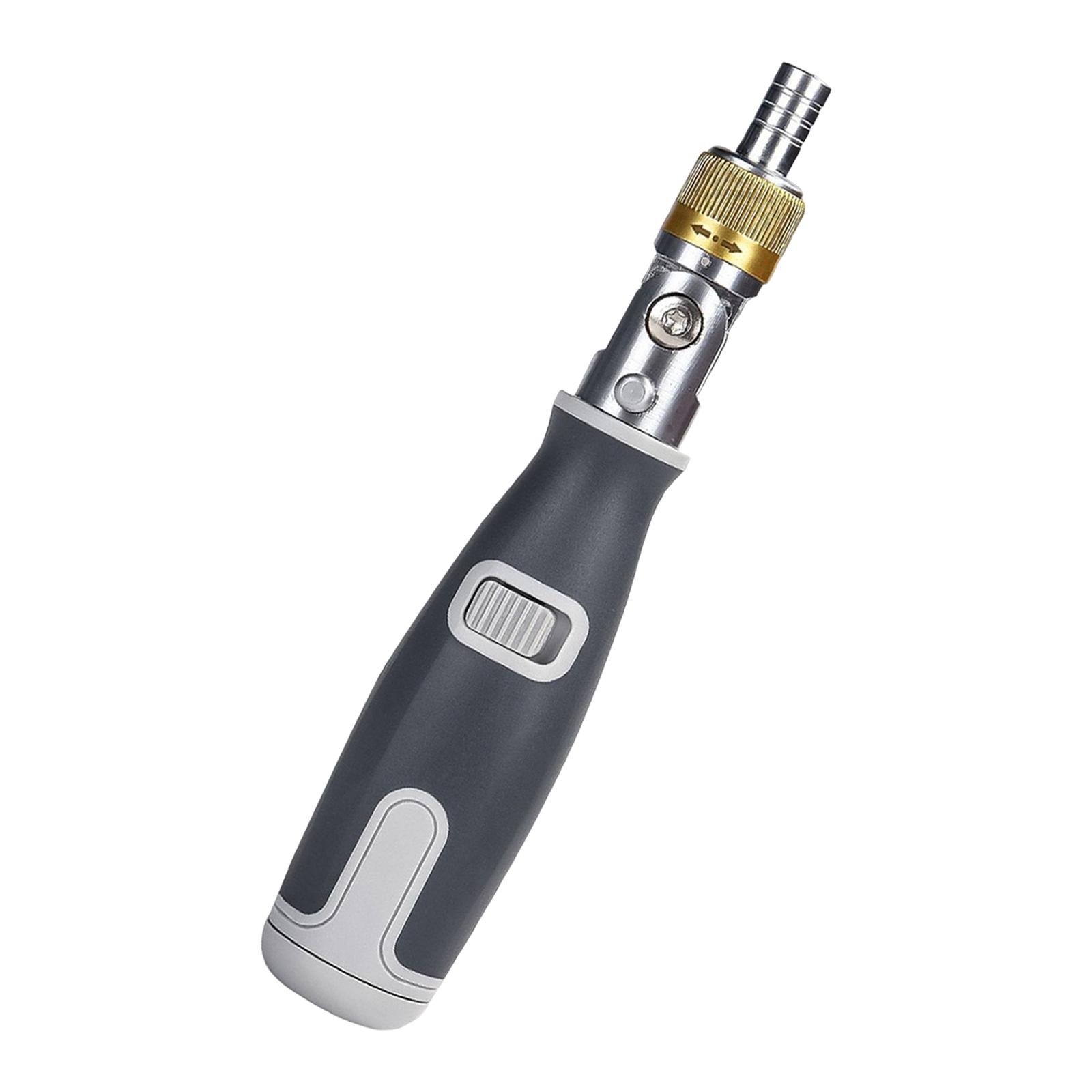 Magideal - Destornillador De Trinquete Multiusos, Herramienta De Reparación Compacta, Portátil, De Acero De Aleación De 10 Pulgadas Gris