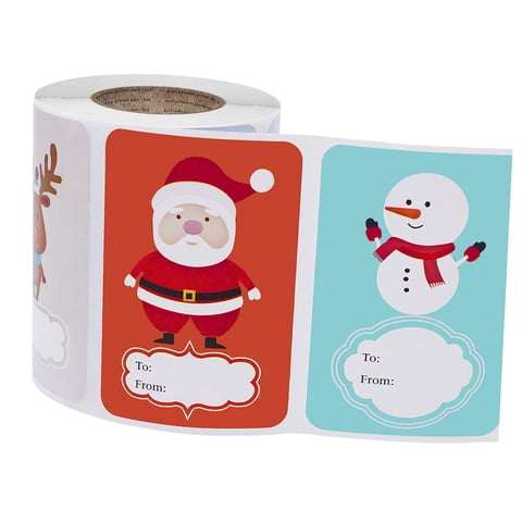 Bothyi - 250 Piezas De Pegatinas Navideñas De Dibujos Animados, Pegatinas De Sobre, Decoración Navideña