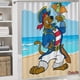 thumbnail image 5 of Scooby Doo piratas-theme 4-Piece Shower Curtain Set with Rugs, Waterproof Bathroom Decor Set Includes Bath Mat, U-Shaped Rug, Toilet Lid Cover and Curtain with Hooks, 5 of 6