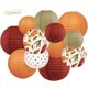 thumbnail image 2 of NICROLANDEE 12 piezas de hojas de arce colgantes de papel en tonos burdeos y naranja, 2 of 3