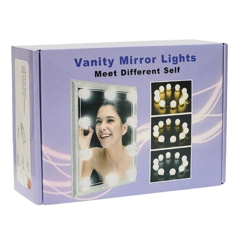 Tecnofonia - Luces Led Usb Decorativa Para Espejo 10 Focos Maquillaje