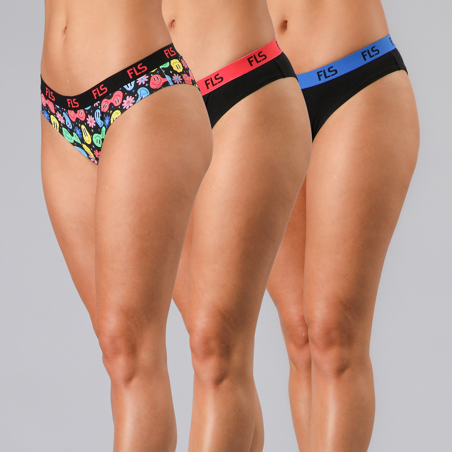 Pack 3X Bikini Algodon Fls Flores Mujer 25586-172