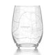 thumbnail image 1 of Copa de vino Well Told con mapa de Raleigh grabado, 450 ml, transparente, 1 of 5