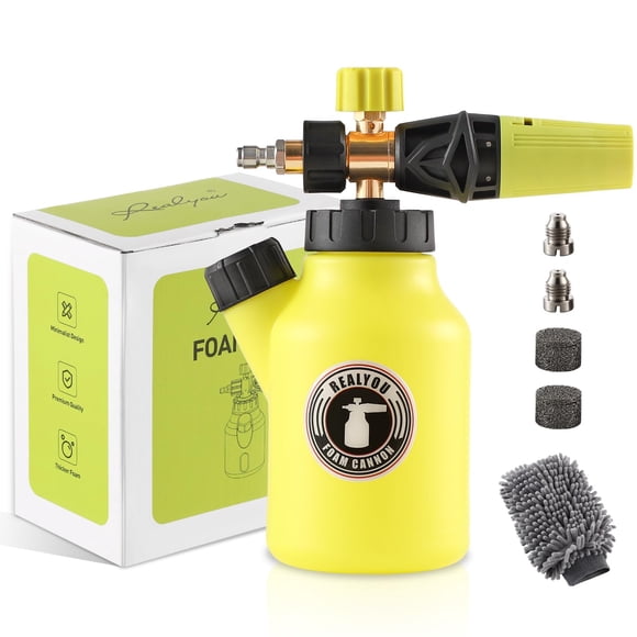 Cañón De Espuma Para Lavado De Autos 4500 Psi Botella De 1 L