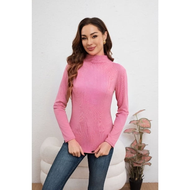 Polera Mujer Beatle Frisado Manga Larga Colores 2035