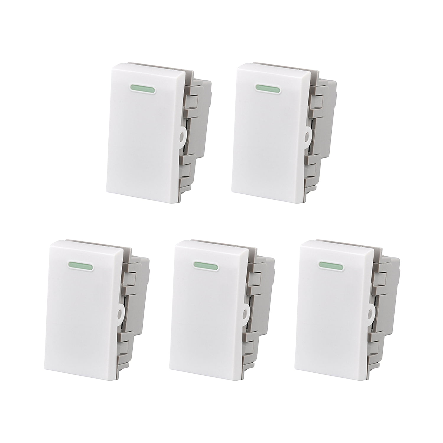 Genérico - Pack 5 Modulo Interruptor 9/12 10a 250v Blanco