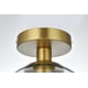 thumbnail image 5 of Lámpara de Techo Elegante Baxter 1 Luz en Metal Latón y Vidrio, 5 of 9