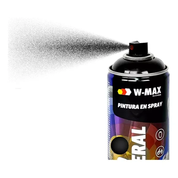 Pintura Spray Würth Negro Mate  400 ml – Aerosol Automotriz Secado Rápido