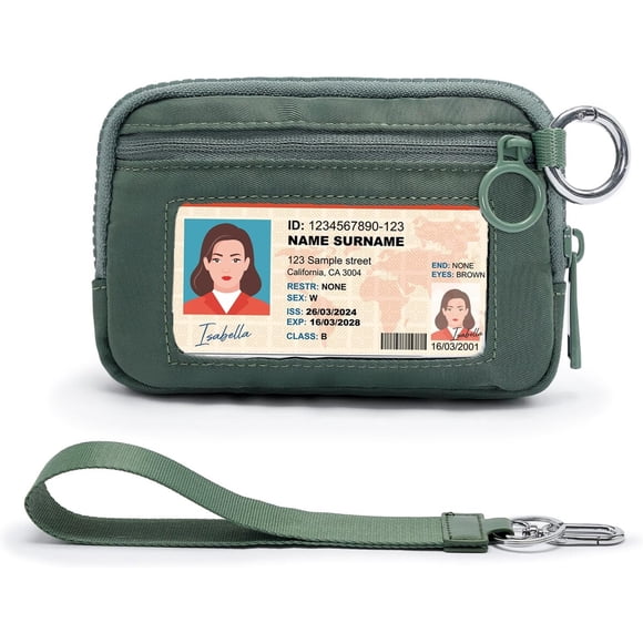 Billetera monedero YDF con ventana para identificación