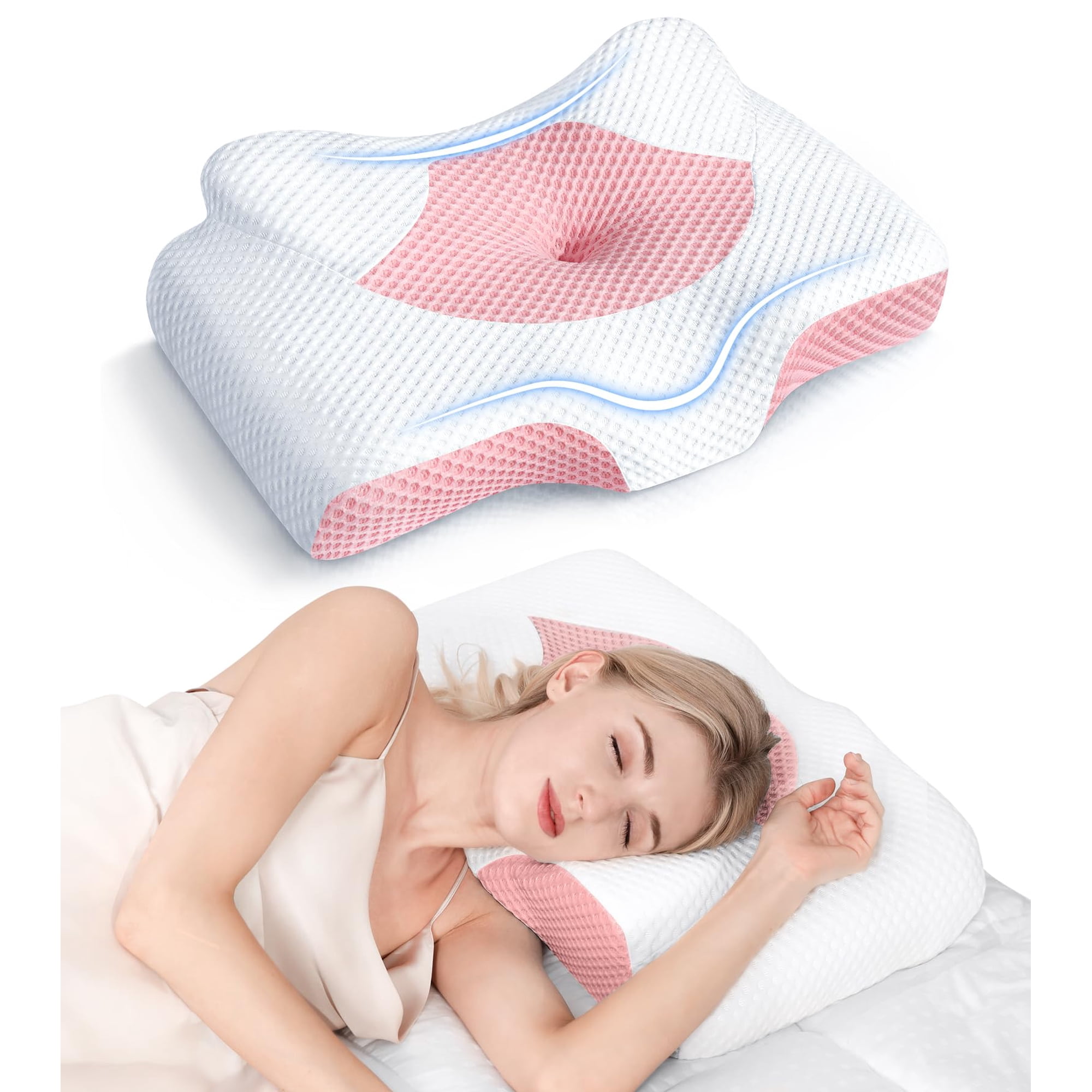Almohada Cervical Osteo Hollow De Espuma Viscoelástica Para Aliviar El Dolor De Cuello