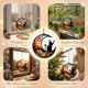 thumbnail image 4 of Cazador de Sol BamLue Ornamento Memorial para Gato – Recuerdo de Mascota, 4 of 8