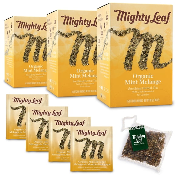 Té Orgánico Mighty Leaf Mint Melange 45 Bolsitas