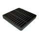 thumbnail image 1 of Rejilla de desagüe NDS de poliolefina cuadrada negra de 23 cm para lavabo de 23 cm, 1 of 2