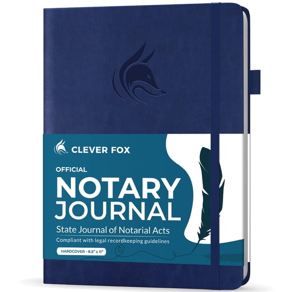Diario de Notario Clever Fox 21x28 cm Azul Oscuro