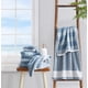 thumbnail image 5 of Toallas de baño Nautica Oak Lake Blue de 6 piezas muy absorbentes, 5 of 6