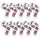 thumbnail image 4 of 10x Golf Iron Headcover Club Head Cover Equipo De Entrenamiento 4 9 p a s x Negro, 4 of 5