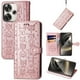 thumbnail image 1 of Funda Cartera FOXDOCK para Xiaomi POCO F6 , Flip PU con Relieve de Gatos y Perros, Tarjetero y Soporte, 1 of 6