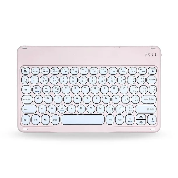 Banana Tienda - Teclado Para Ipad / Tablet Bluetooth Rosado